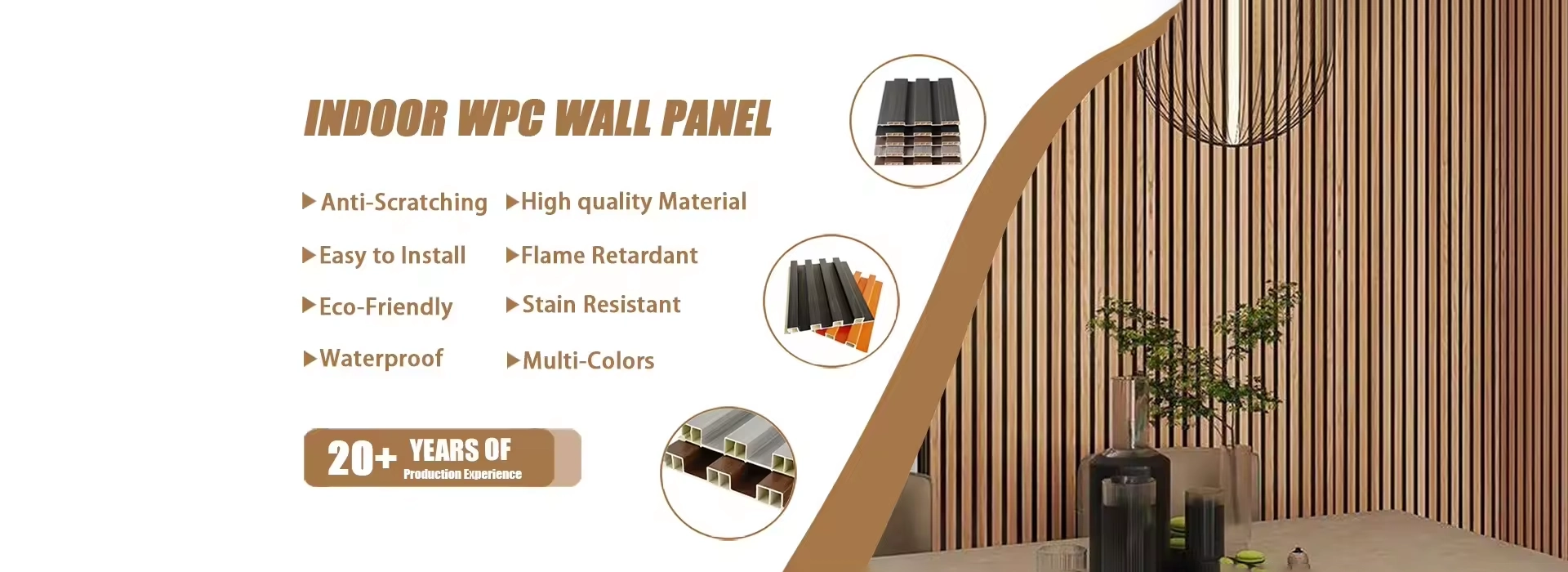 Chiny wewnętrzny panel ścienny WPC